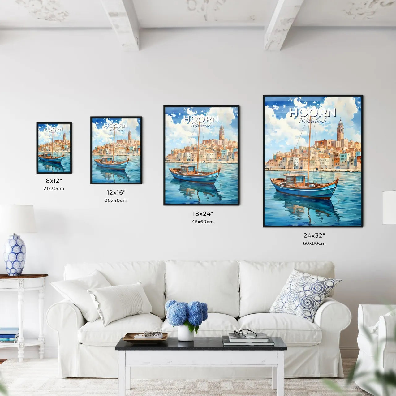 Hoorn, Netherlands, A Poster of a boat in the water Default Title