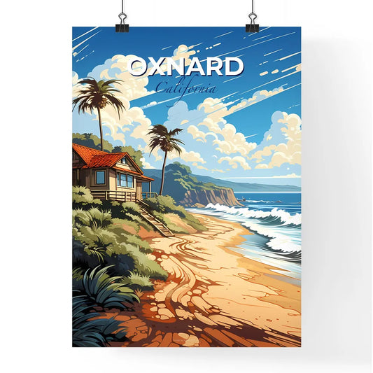 Oxnard, California, A Poster of a house on a beach Default Title