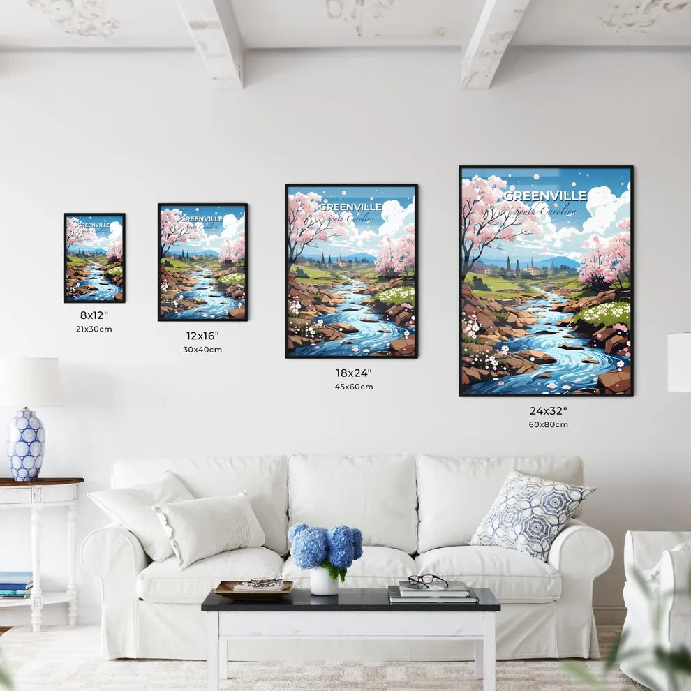 Greenville, South Carolina, A Poster of a river running through a valley Default Title