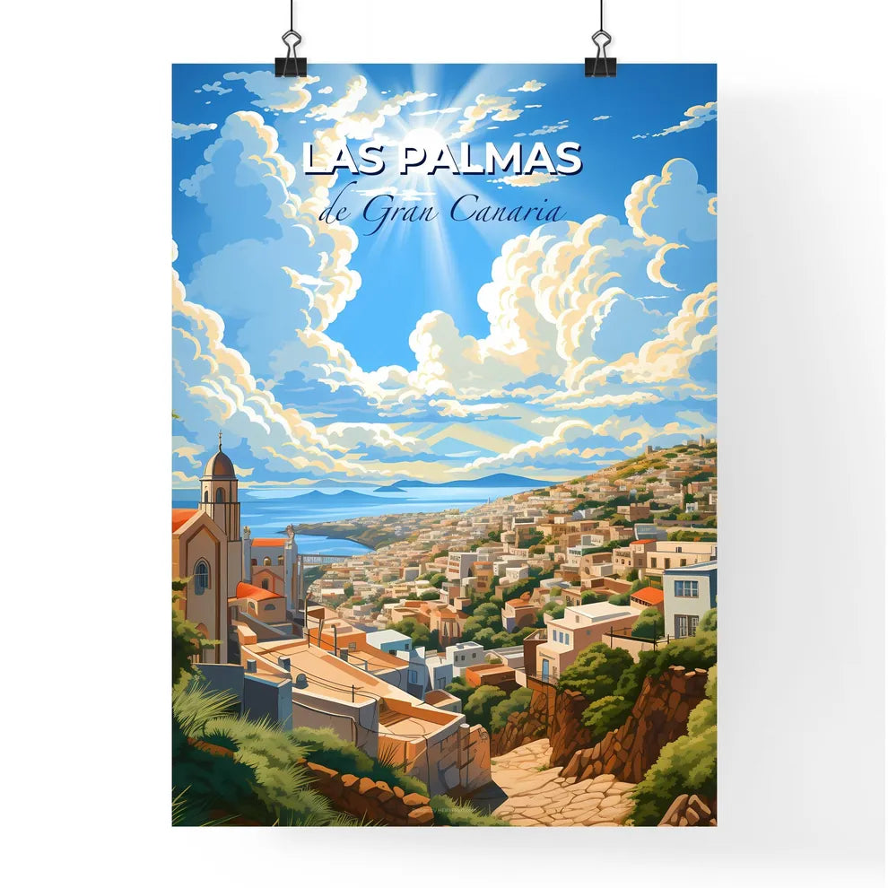 Las Palmas, de Gran Canaria, A Poster of a city with trees and a body of water Default Title