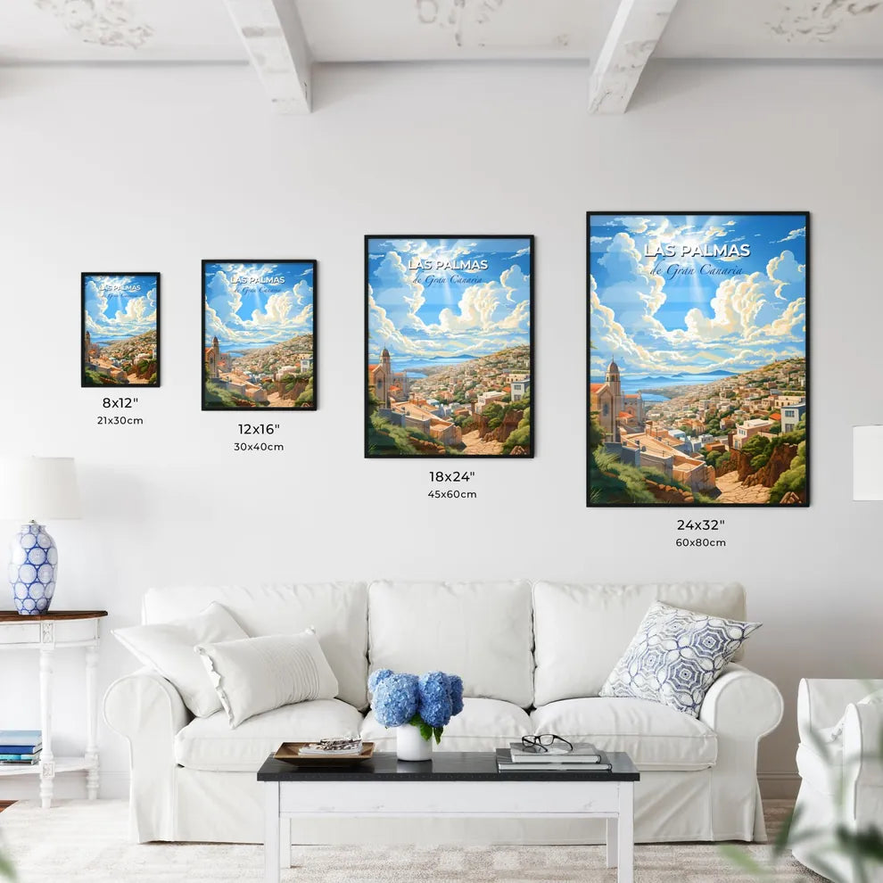 Las Palmas, de Gran Canaria, A Poster of a city with trees and a body of water Default Title