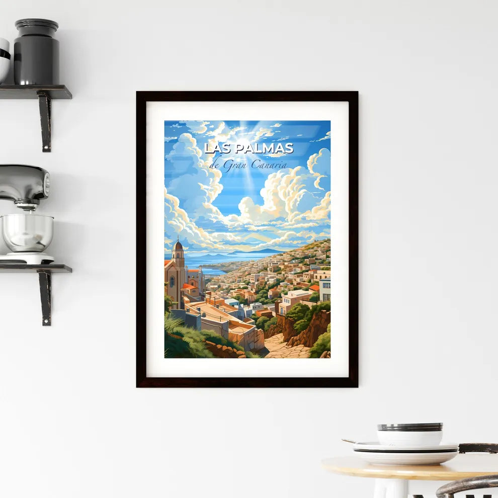Las Palmas, de Gran Canaria, A Poster of a city with trees and a body of water Default Title