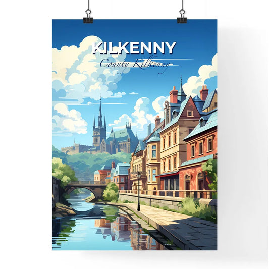 Kilkenny, County Kilkenny, A Poster of a river with a bridge and buildings in the background Default Title