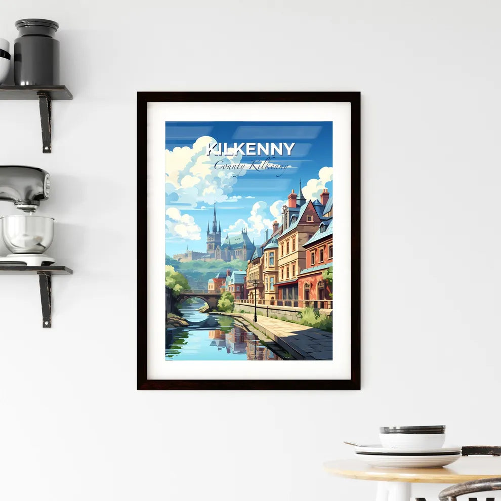 Kilkenny, County Kilkenny, A Poster of a river with a bridge and buildings in the background Default Title
