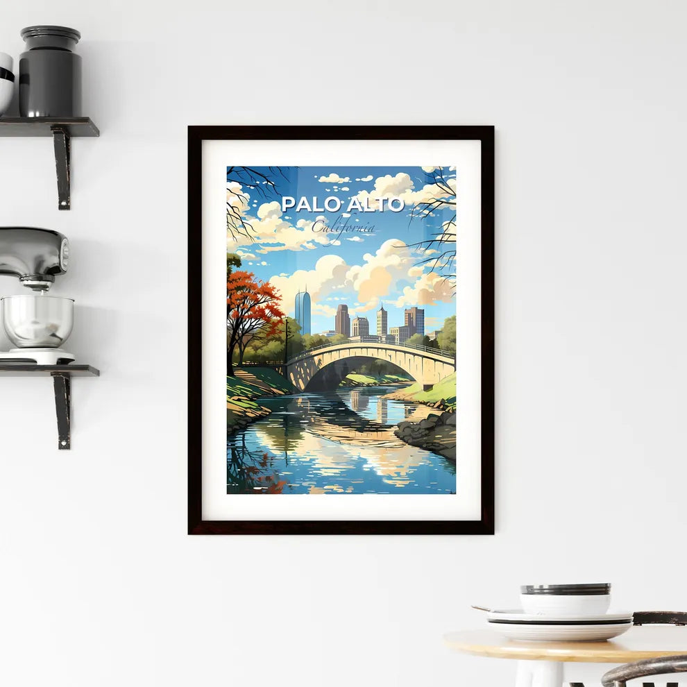 Palo Alto, California, A Poster of a bridge over a river Default Title