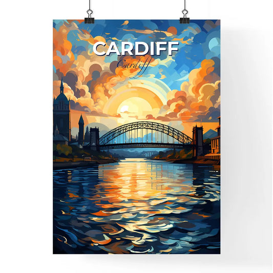 Cardiff, Cardiff, A Poster of a bridge over a river Default Title