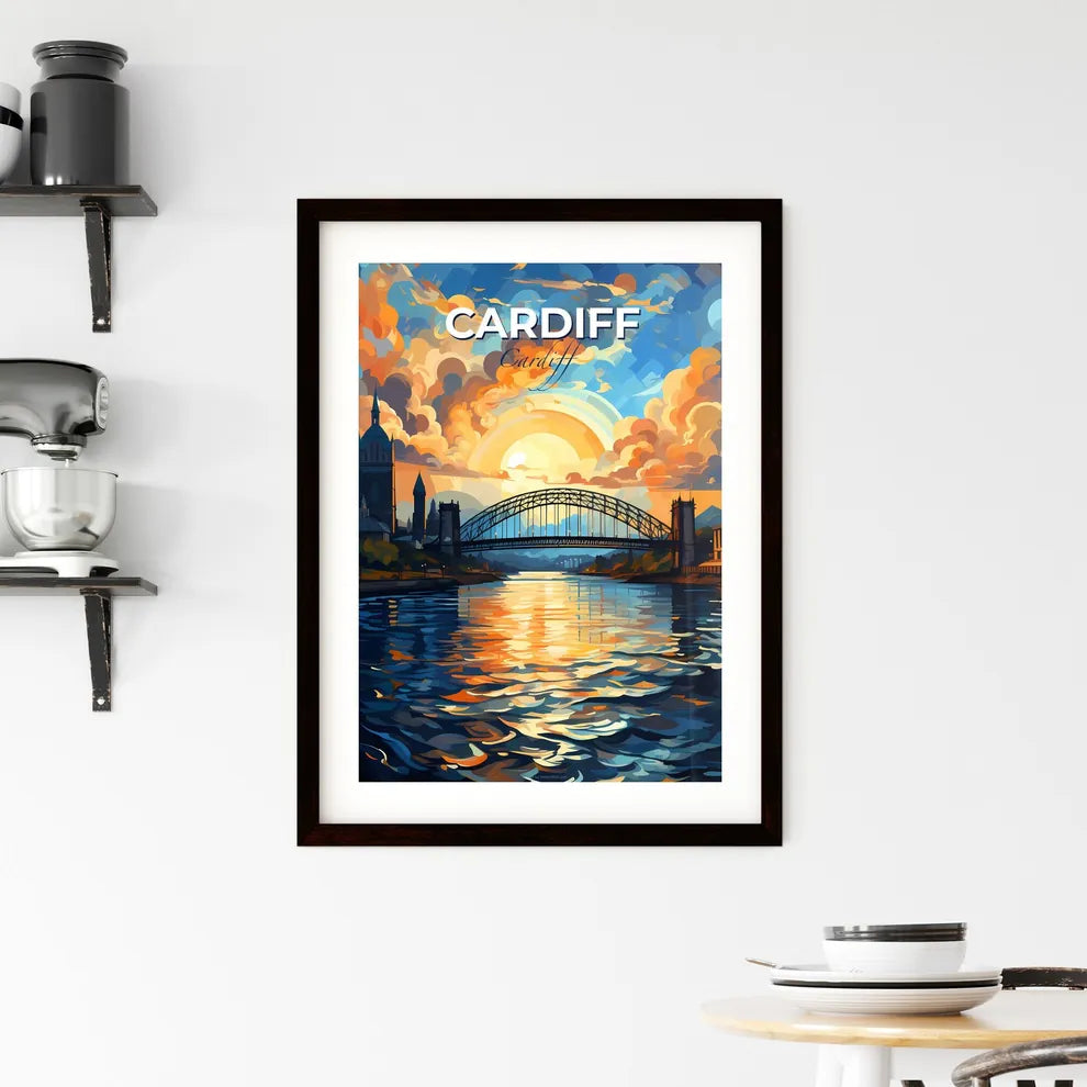 Cardiff, Cardiff, A Poster of a bridge over a river Default Title