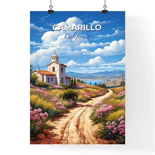 Camarillo, California, A Poster of a dirt road leading to a church Default Title