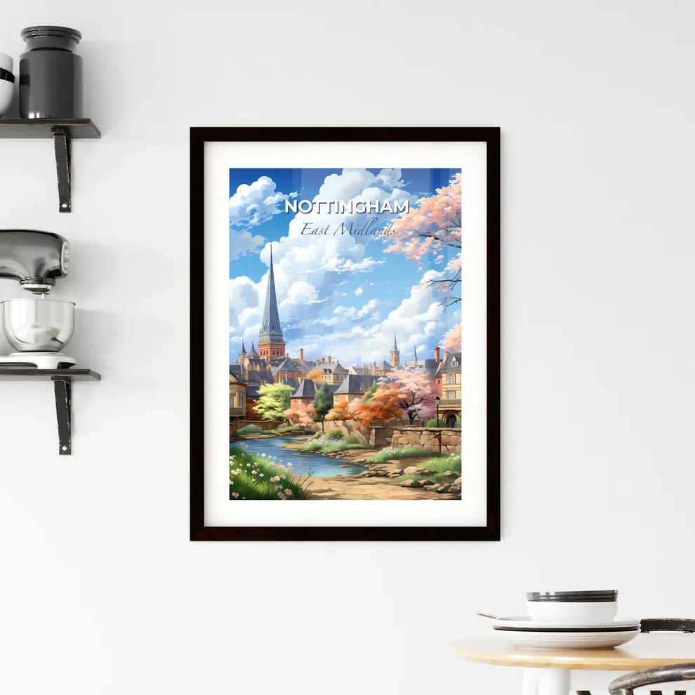 Nottingham, East Midlands, A Poster of a river running through a city Default Title