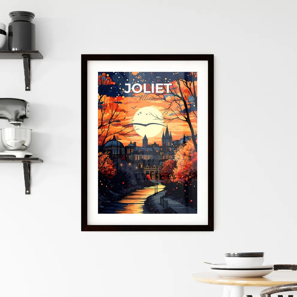 Joliet, Illinois, A Poster of a sunset over a city Default Title