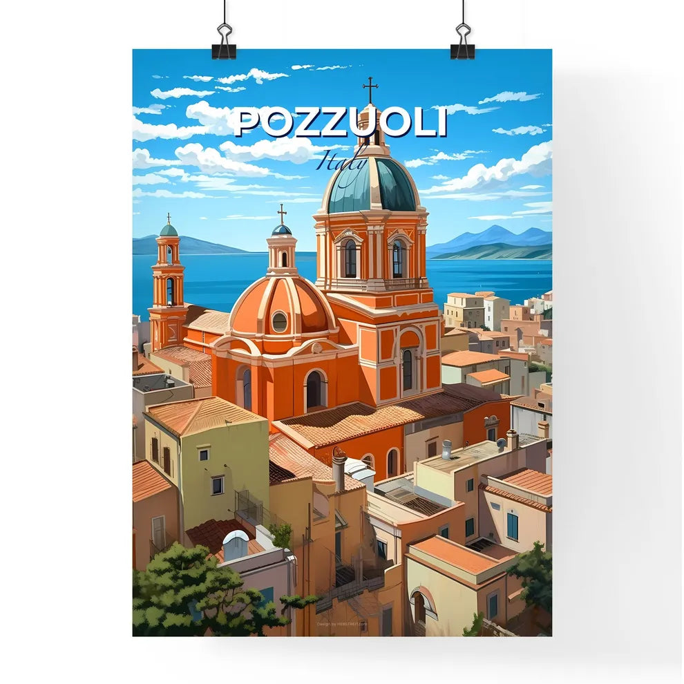 Pozzuoli, Italy, A Poster of a building with a dome and a dome on top Default Title