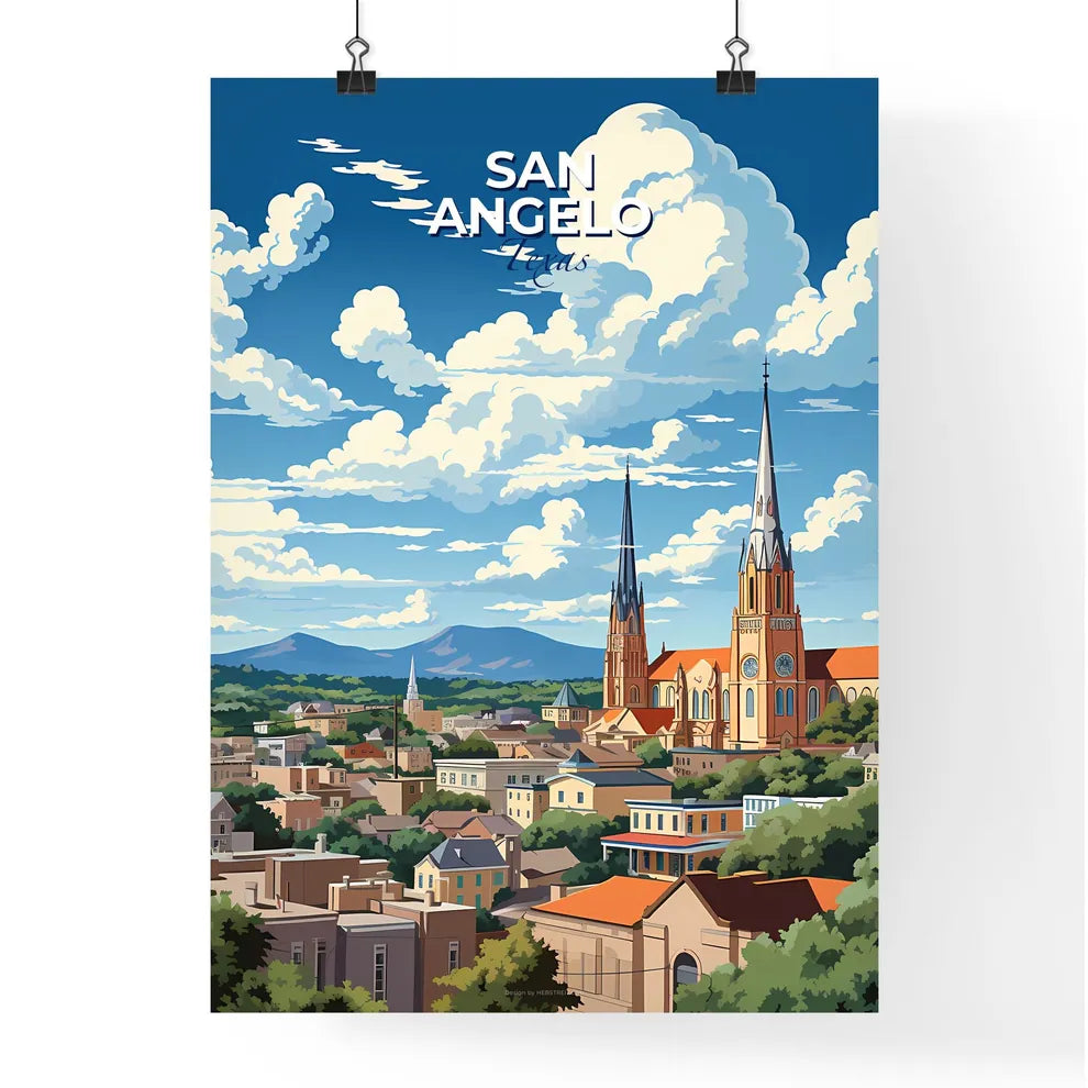 San Angelo, Texas, A Poster of a church in a city Default Title