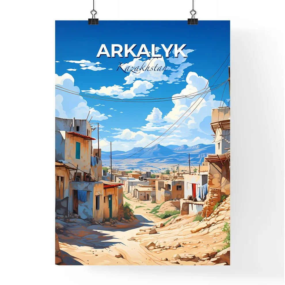 Arkalyk, Kazakhstan, A Poster of a village in the desert Default Title