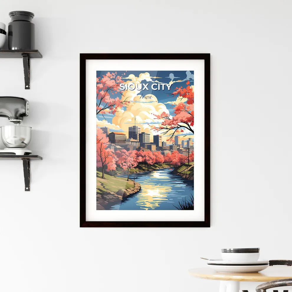 Sioux City, Iowa, A Poster of a river running through a city Default Title