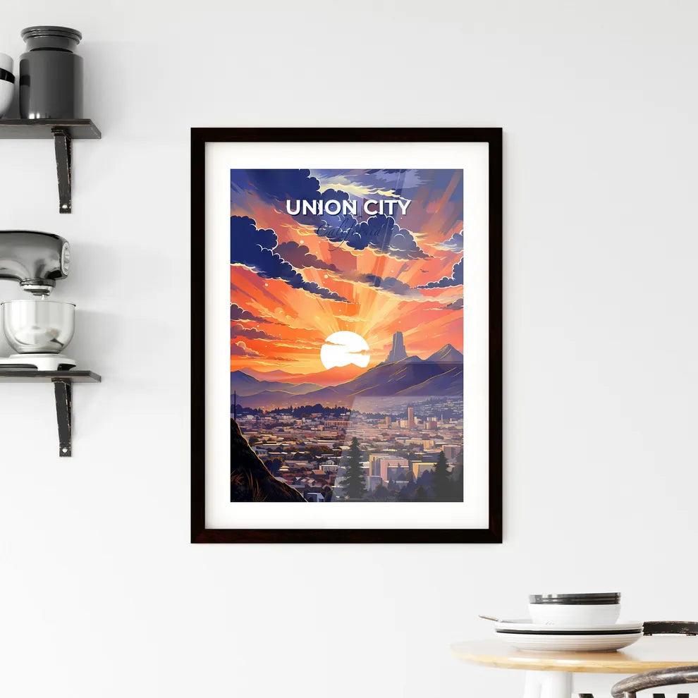 Union City, California, A Poster of a sunset over a city Default Title
