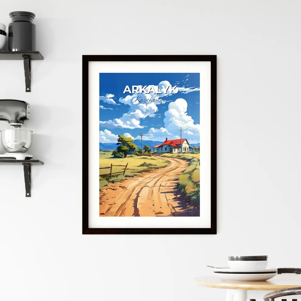Arkalyk, Kazakhstan, A Poster of a dirt road leading to a house Default Title