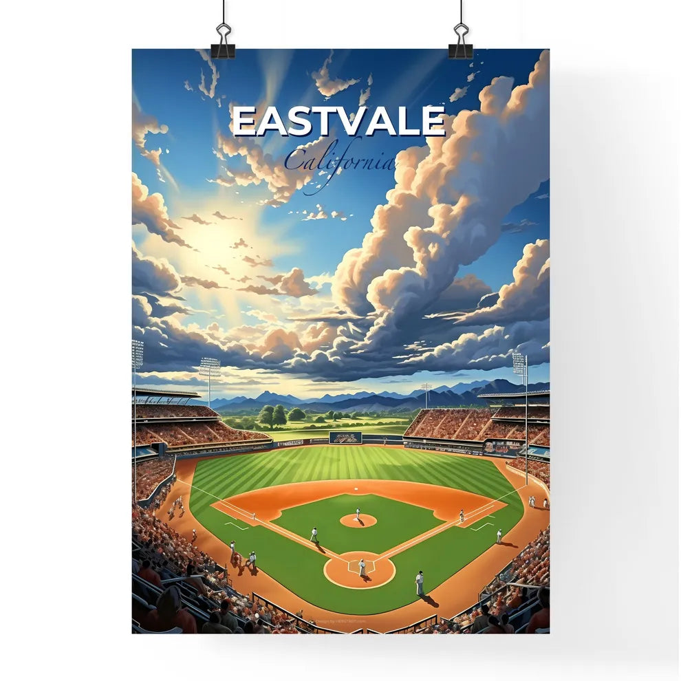 Eastvale, California, A Poster of a baseball stadium with people in the stands Default Title