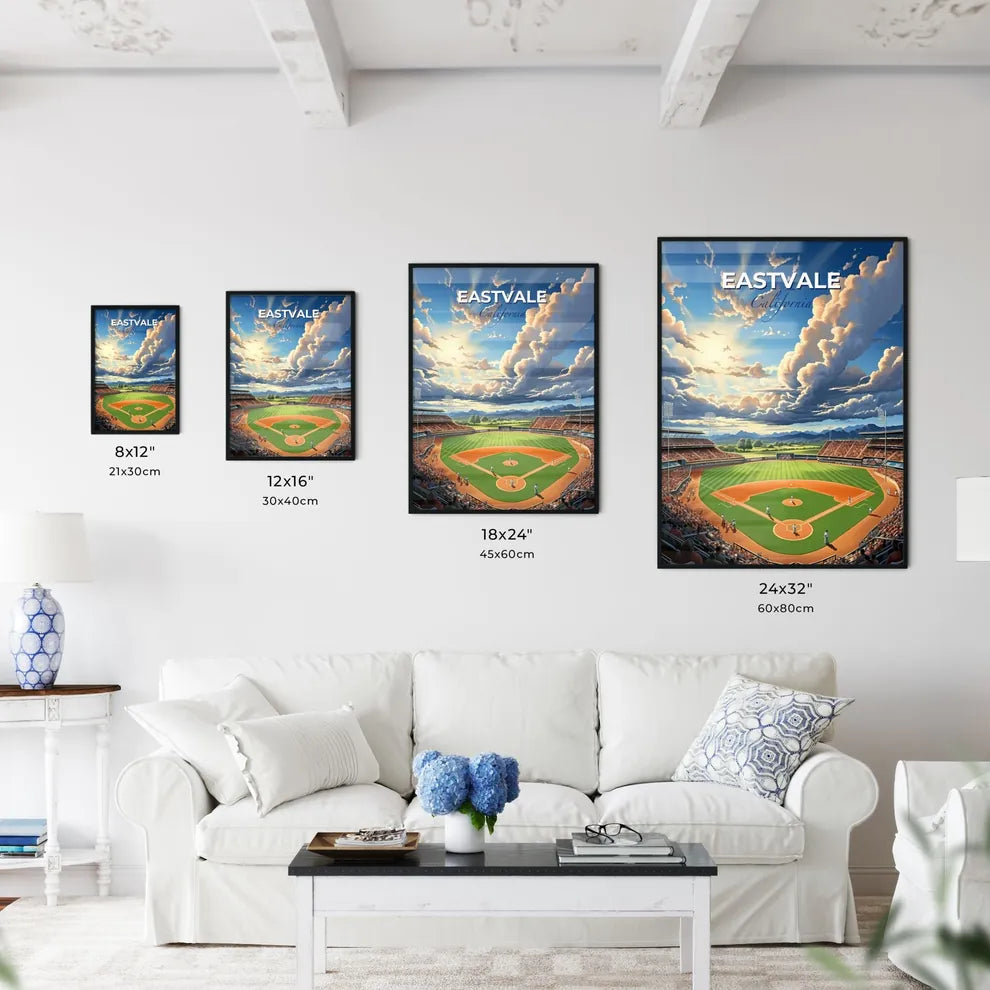 Eastvale, California, A Poster of a baseball stadium with people in the stands Default Title