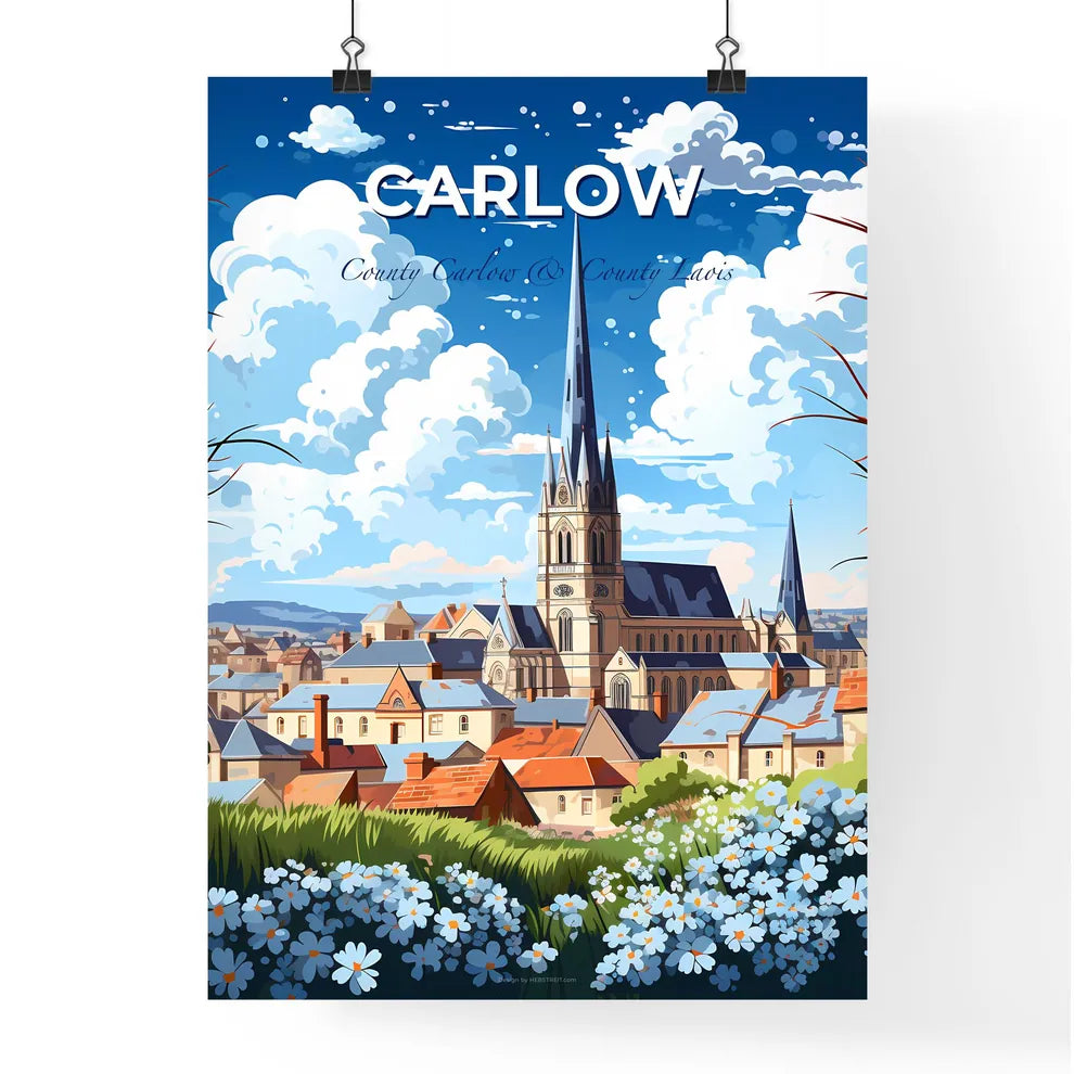 Carlow, County Carlow & County Laois, A Poster of a church in a city Default Title