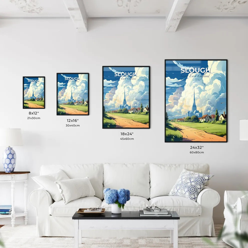 Slough, South East England, A Poster of a road leading to a town Default Title