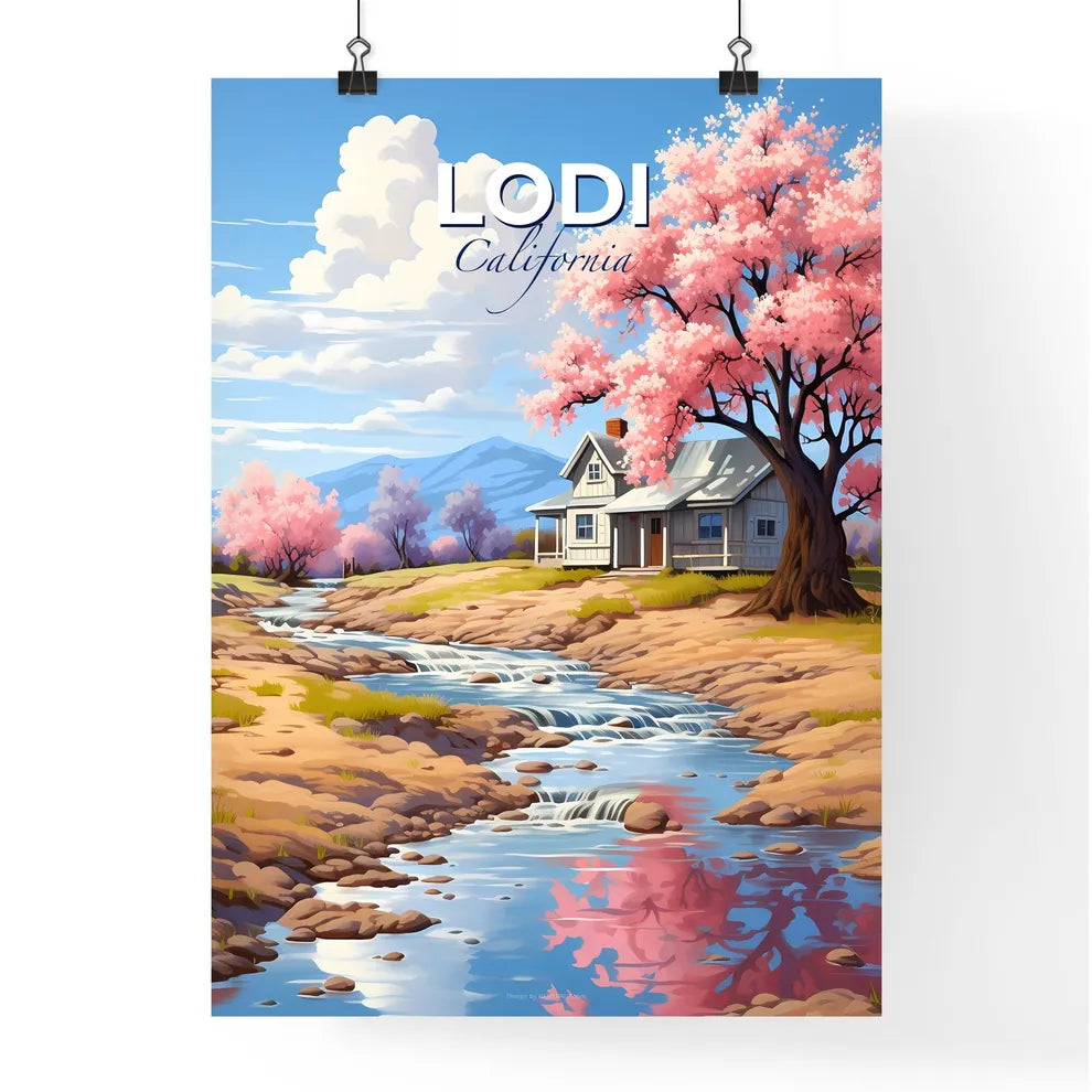 Lodi, California, A Poster of a house by a river Default Title