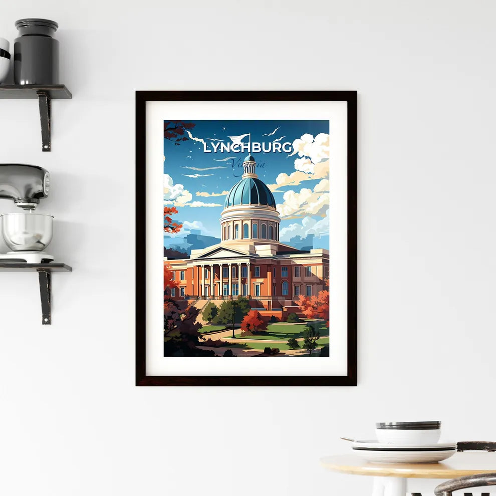 Lynchburg, Virginia, A Poster of a building with a dome and trees Default Title