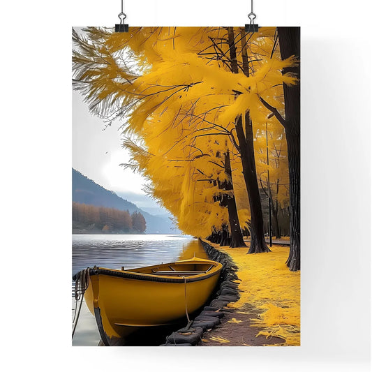 Vivid Autumn Landscape Painting Poster