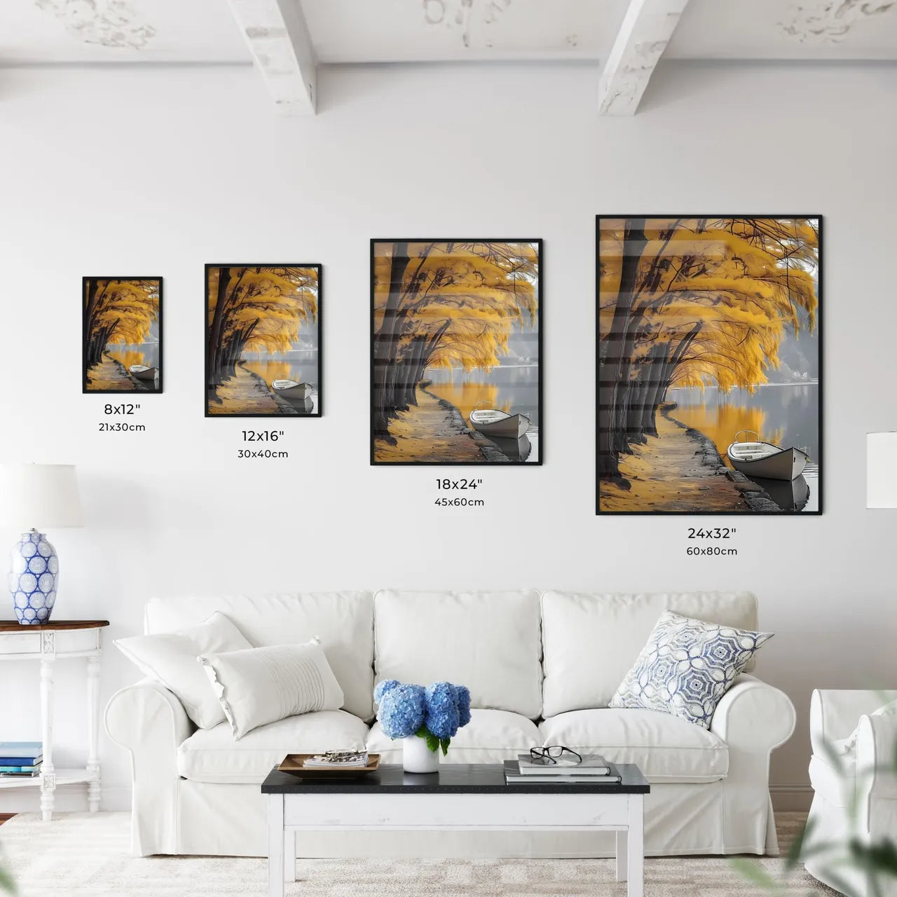 Impressionist Painting of Vivid Yellow Autum - Kitchen Hangings