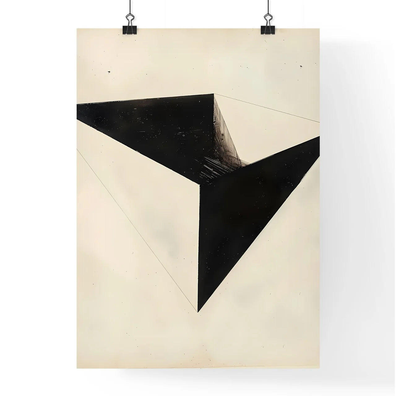 Vibrant 1920s Minimal Geometric Painting Des Poster