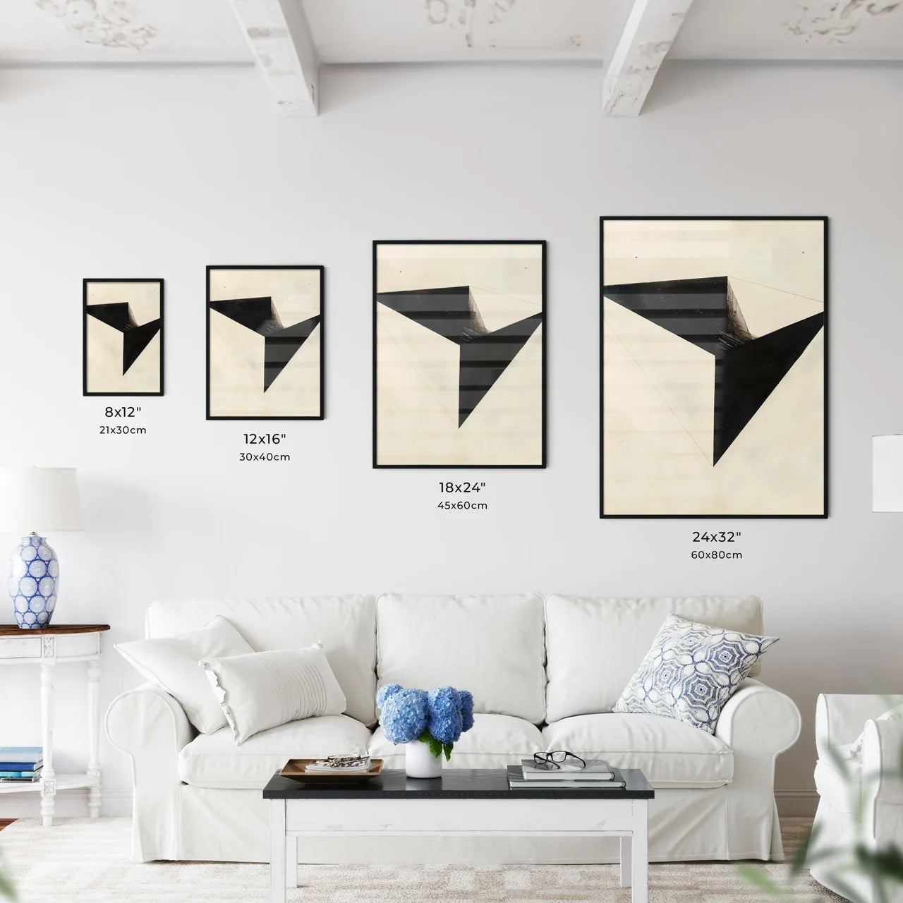 Vibrant 1920s Minimal Geometric Painting Des - Kitchen Hangings