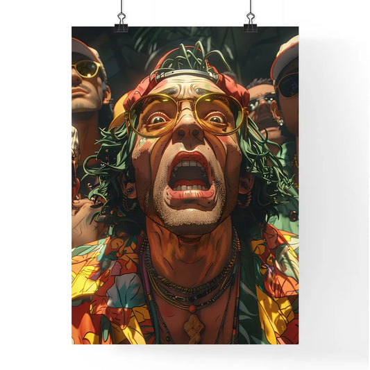 Vibrant Band Portrait Painting Poster