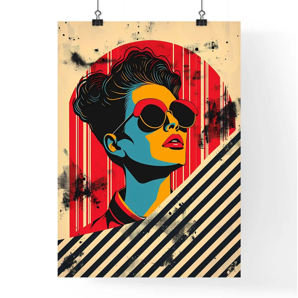 Pop Art Poster Depiction of a Vibrant 1980s  Poster