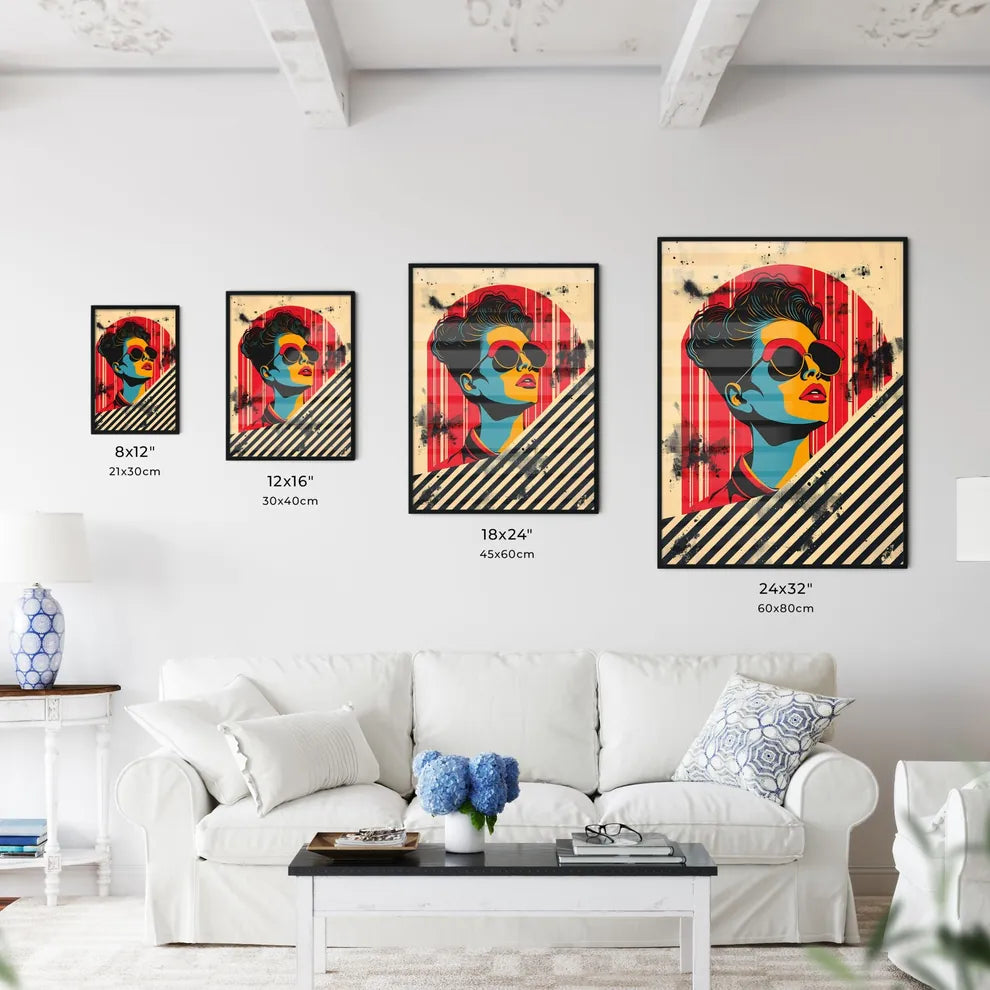 Pop Art Poster Depiction of a Vibrant 1980s  - Kitchen Hangings