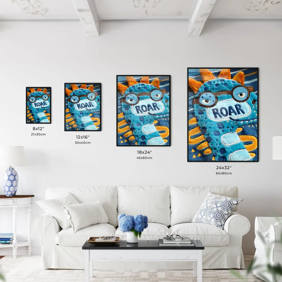 Blue Dino in Spectacles: Vibr Size Chart