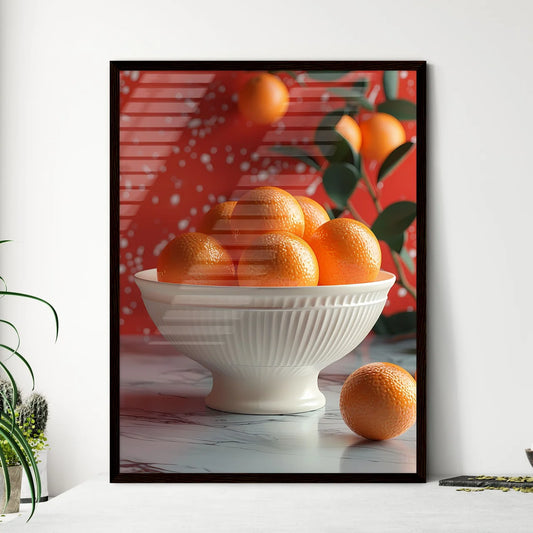 Colorful Playful Conceptual Minimalist Orang - Framed Art Print