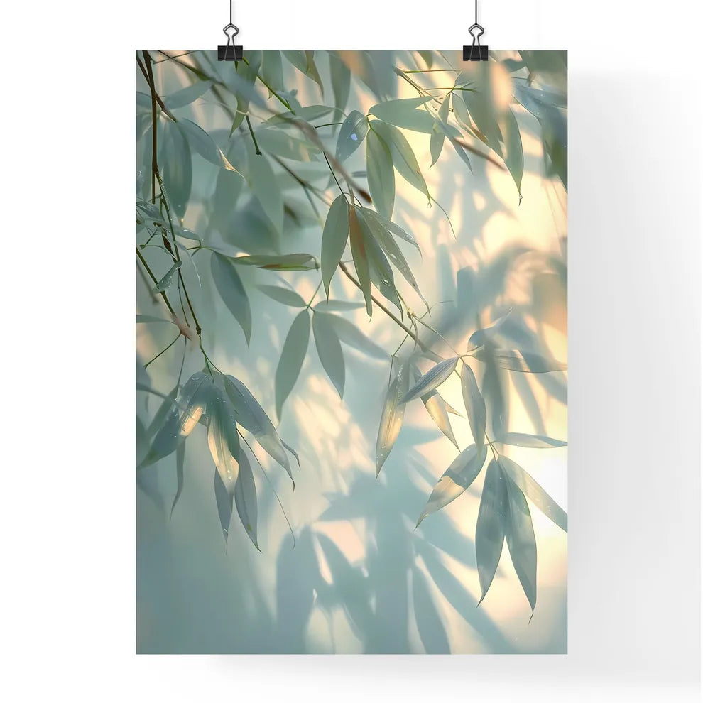 Ethereal Bamboo Shadows Poster