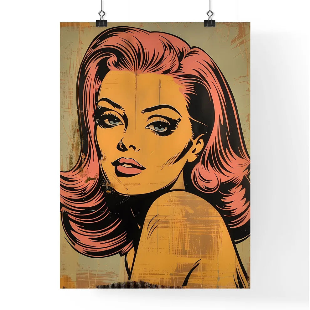Vibrant Retro Pop Art Painting Poster with L Poster