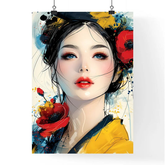 Vibrant and Detailed Manga-Style Painting Poster