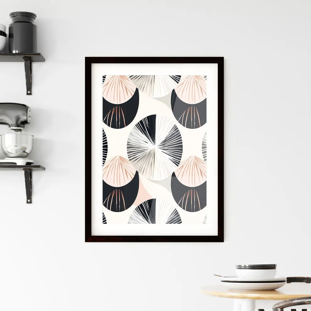 Modern Neutral Seamless Patte Framed Print