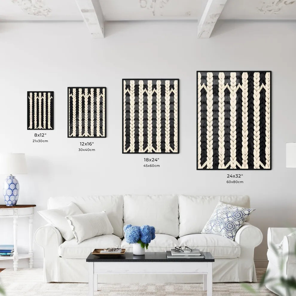 Abstract Geometric Seamless Pattern Textile  - Kitchen Hangings