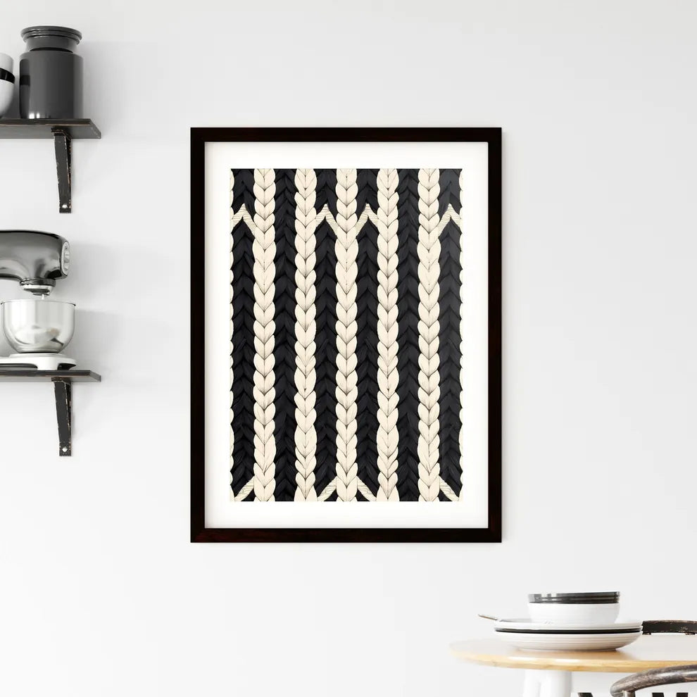 Abstract Geometric Seamless Pattern Textile  Framed Print