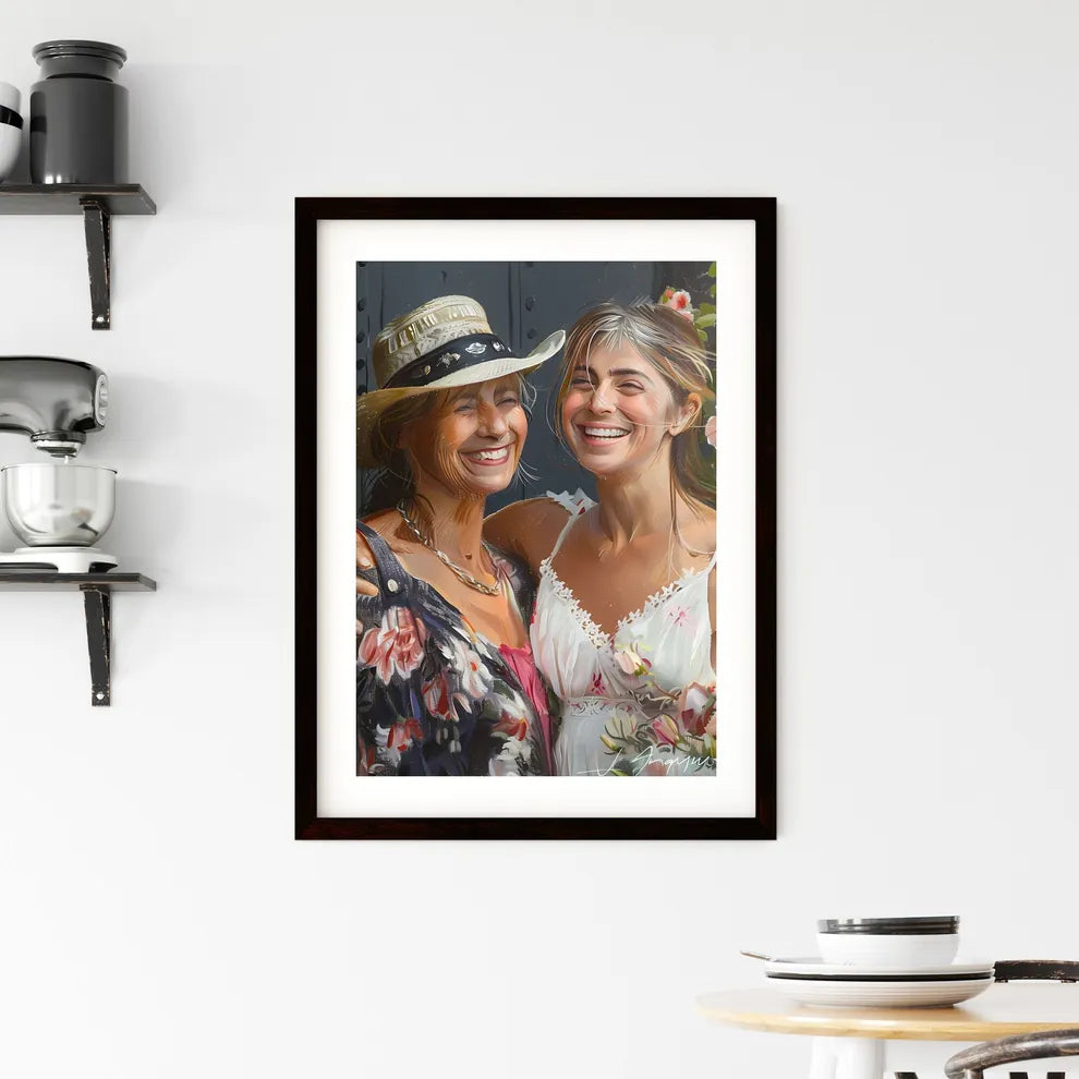 Vibrant Artistic Portrait Framed Print