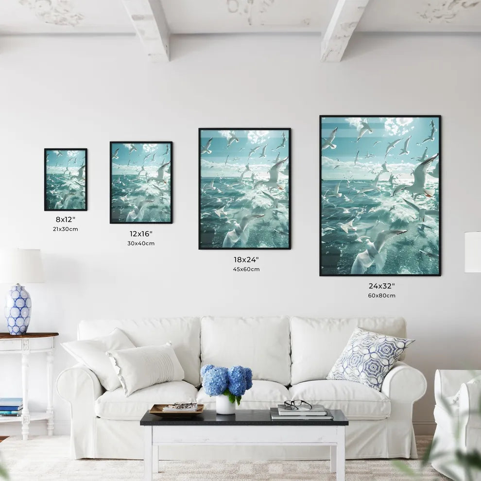 Vibrant Seascape Painting: Co Size Chart
