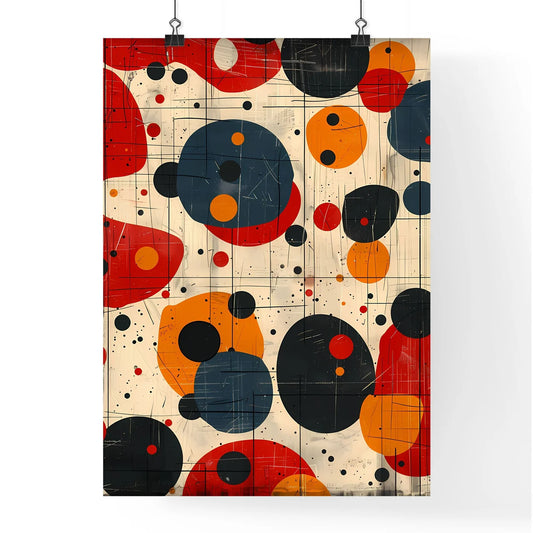 Retro Organic Shapes Pattern Poster