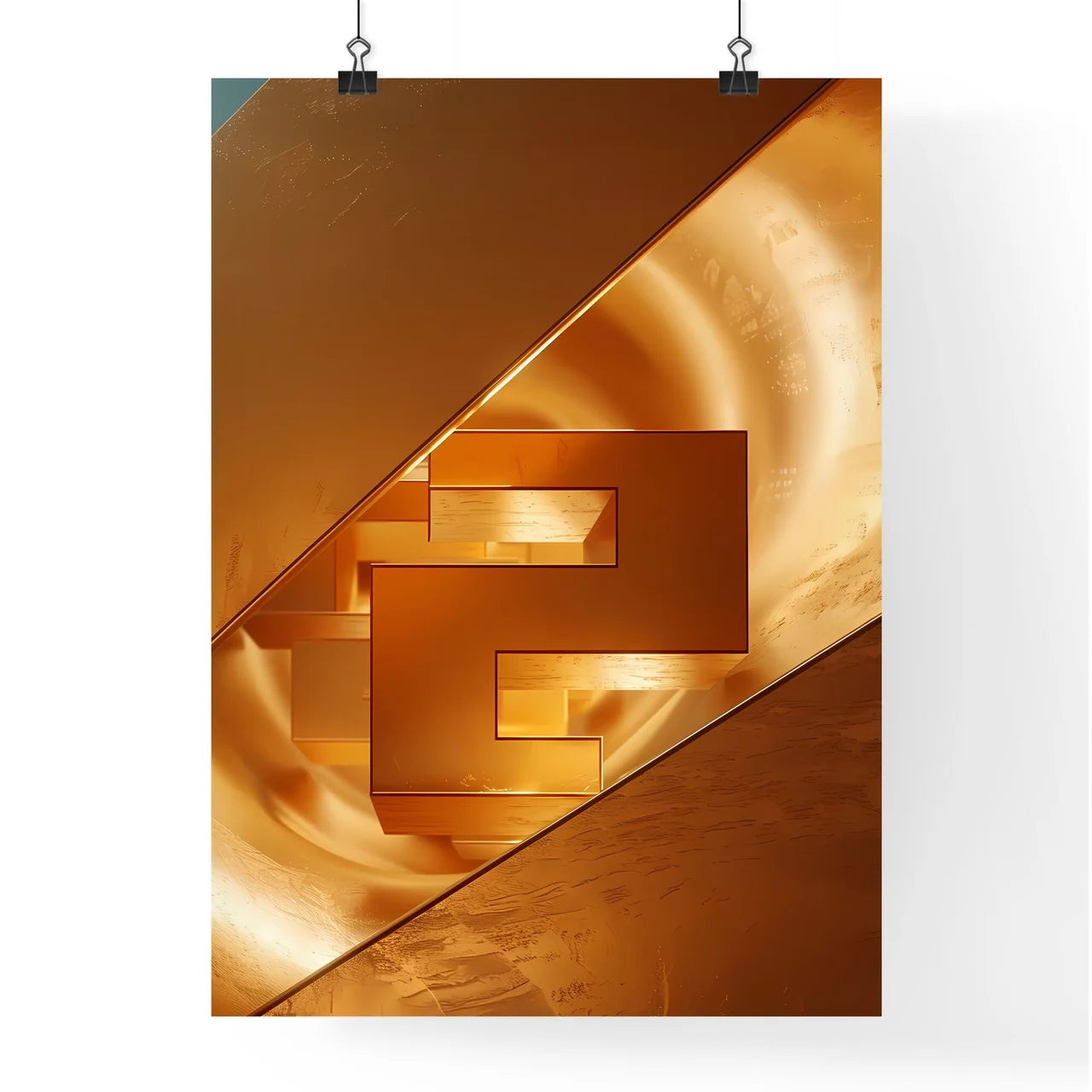 Golden Ratio Abstract Painting Poster