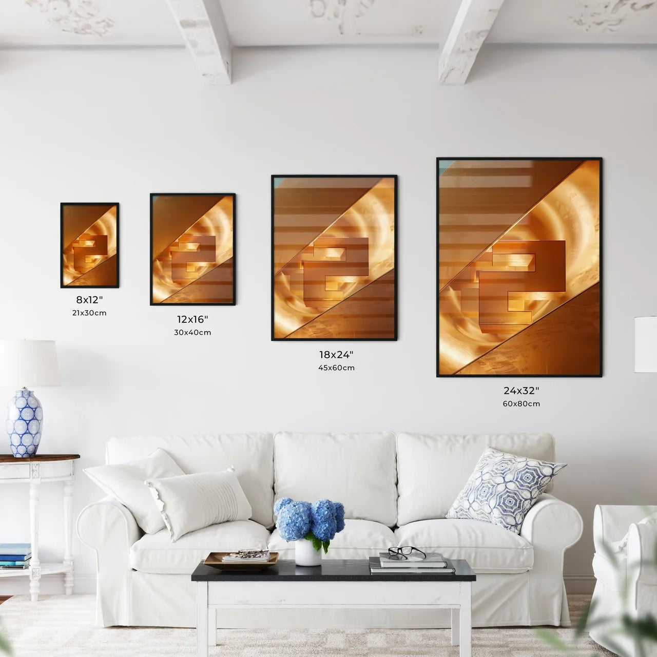 Golden Ratio Abstract Painting - Kitchen Hangings