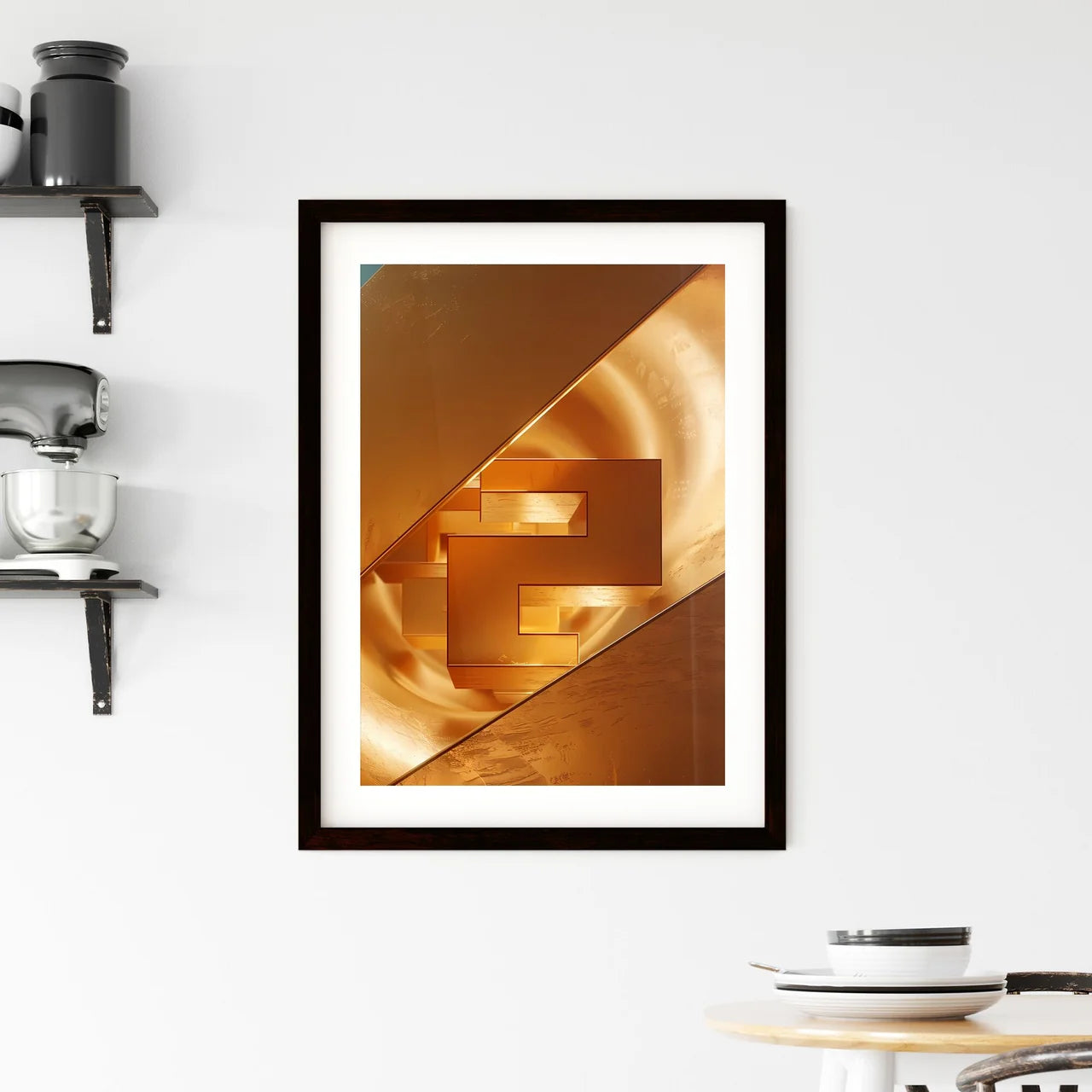 Golden Ratio Abstract Painting Framed Print