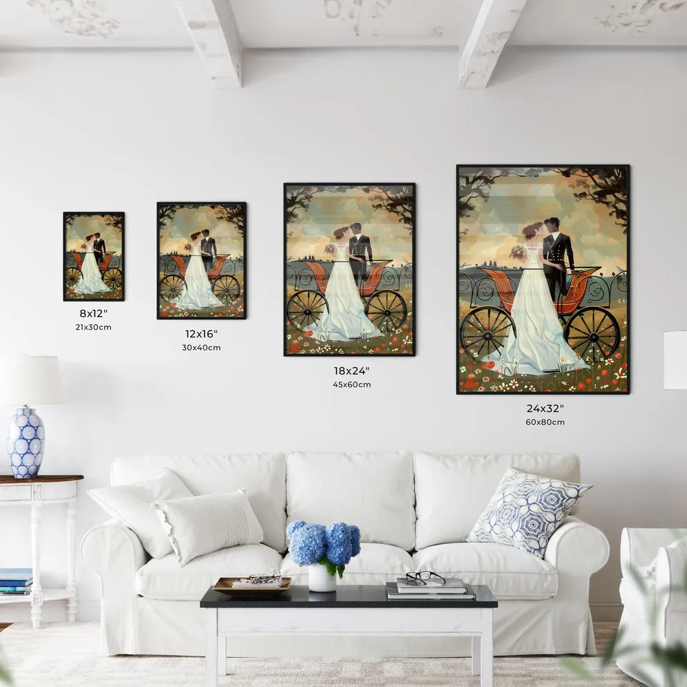 Luxurious Carriage with Gold Accents - Kitchen Hangings