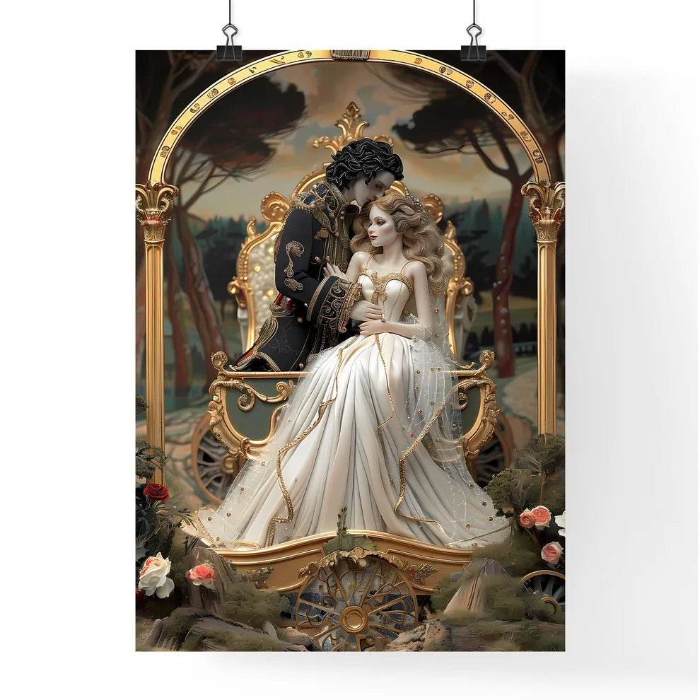 Luxurious Carriage with Gold Accents Poster