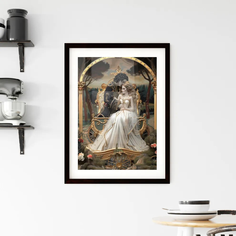 Luxurious Carriage with Gold Accents Framed Print